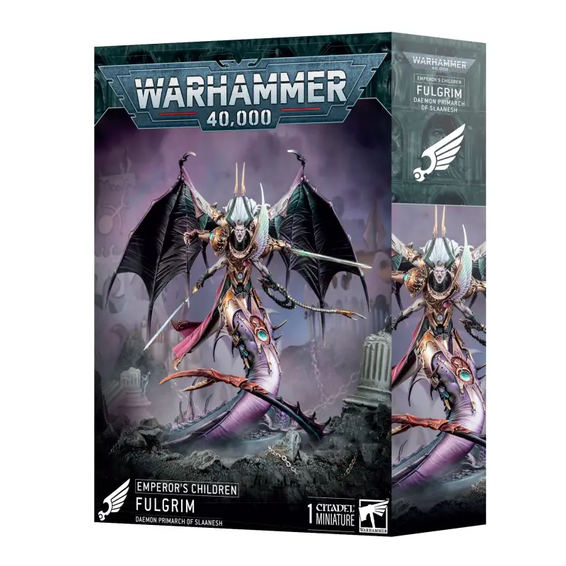 Emperor's children: fulgrim, daemon primarch of slaanesh, warhammer 40k, games workshop, model 37-06